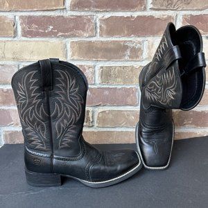 ARIAT SPORT WESTERN Black SQUARE TOE - BOOT MENS WESTERN - 10016292 SIZE 12D